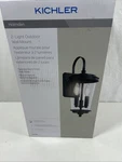 Kichler Holmden 2-LIGHT 17" Textured Black Outdoor Wall New. Fixed Price $52.00.