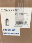 Quoizel Ravenel Light Western Bronze Outdoor Hanging RNL1908WT. Fixed Price $49.99.