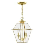 Livex Lighting 2285-02 Westover 2-LIGHT Outdoor Hanging Lantern, Polished Brass. Fixed Price $155.75.