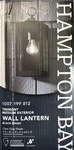 Hampton Bay Tremont 1-LIGHT Black Outdoor Wall Fixture With Clear Glass. Fixed Price $34.99.