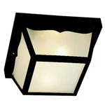 Kichler Lighting K-9322 Black 2-LIGHT Outdoor Ceiling Mount Fixture Frosted Lens. Fixed Price $49.90.