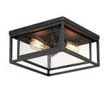 Maxim Lighting Cabana 2 Flush Mount, Black/seedy - 3031CDBK. Fixed Price $183.60.