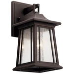 Kichler 1 Light Outdoor Wall, Rubbed Bronze - 49908RZ. Fixed Price $114.97.