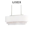 Livex Lighting 51124-91 Carlisle 3 Brushed Nickel Linear Chandelier. Fixed Price $514.99.