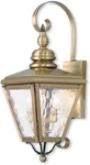 Livex Lighting 2031-01 Transitional Two Outdoor Wall Lantern Antique Brass. Fixed Price $179.99.