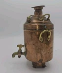 Antique Water Boiling Pot Hammered Copper Spout Fire Pit Heater Coal Wood Fuel. Fixed Price $210.00.