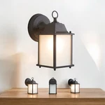 Yosemite Home Decor Tara Collection 1-LIGHT Black Outdoor Wall Lantern Sconce. Fixed Price $45.00.