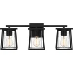 Quoizel 3-LIGHT Bathroom Vanity Fixture Matte Black Finish 24" Wide. Fixed Price $148.50.