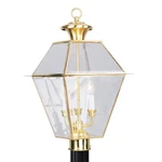 Livex Lighting Westover Outdoor Post Head Polished Brass 2384-02. Fixed Price $499.96.