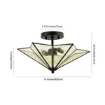 Safavieh Haruna 2LT 16" Flush Mount, Reduced Price 2172789489 FLU4071B. Fixed Price $85.00.
