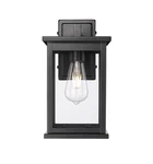 Powder Coated Black One Light Outdoor Wall Sconce From The Bowton Ii Collection. Fixed Price $109.90.