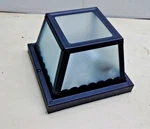 Savoy House Exterior Frosted 1 Light 8 Inch Black Outdoor Flush Mount. Fixed Price $27.99.