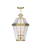 Livex Lighting Georgetown Outdoor Chain Hang Polished Brass 2365-02. Fixed Price $509.96.