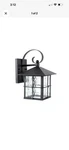 Sunset Black F4635-31-LED Outdoor Lantern Wall Light-suitable For Wet Locations. Fixed Price $87.99.