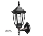 Premium Outdoor Wall Lantern Sconce With 6-SIDED Clear Glass Design. Fixed Price $18.00.