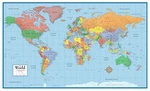 World Classic Elite Wall Map Mural Poster: Paper Laminated. Fixed Price $12.95.