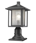 Z-lite 554PHM-533PM Aspen 17" Tall Outdoor Pier Mount Light Black. Fixed Price $207.40.