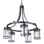 Craftmade 55325 Elliot Light 27"W Chandelier - Black. Fixed Price $558.00.