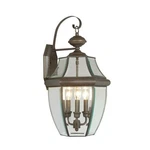 3 Light Outdoor Wall Lantern Traditional Style - 12.5 Inches Wide By 22.5. Fixed Price $251.95.