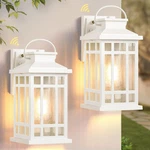 Opaxis White Dusk To Dawn Outdoor Lighting 2-PACK Outside Wall Lights Seed. Fixed Price $118.45.