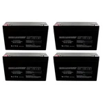 New 4PC 6V 12AH Sla F2 Battery Emergency Lighting Fire Security Alarm. Fixed Price $186.25.
