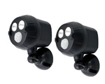 New Mr. Beams Netbright Motion Activated Spotlights 2PK MBN391- Black. Fixed Price $23.99.