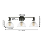 Safavieh Calyna 3LT 27.25" Wall Sconce, Reduced Price 2172786989 SCN4130B. Fixed Price $70.00.