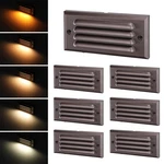 6 Pack 5W Low Voltage 5CCT Louvered Led Step Lights, Oil Rubbed Bronze. Fixed Price $59.99.
