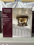 Mccarthy 2-LIGHT Bronze Outdoor Flush-mount Porch Clear Hammered Glass.. Fixed Price $60.00.