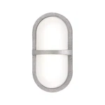Textured Silver Led Outdoor Wall Mount From The Osler Collection. Fixed Price $172.00.