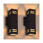 Up Down Lights Outdoor Wall Light, Brown Exterior Dawn To Dusk .... Fixed Price $140.49.