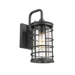 Laurel Industrial Light Textured Black Outdoor Wall Sconce 13" Tall. Fixed Price $41.95.