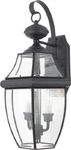 Quoizel NY8317K Newbury 2-LIGHT Outdoor Wall Lantern Fixture Mystic Black Finish. Fixed Price $214.35.