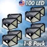 Solar Power 100 Led Light Pir Motion Sensor Outdoor Security Lamp Wall Garden Us. Fixed Price $5.45.