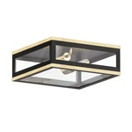 Maxim 30059CL Neoclass 2 Light 13"W Flush Mount Square Outdoor - Gold. Fixed Price $176.80.