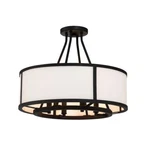 Crystorama Bryant Light Semi Flush Mount, Black Forged BRY-8004-BF-CEILING. Fixed Price $548.00.