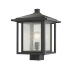 Z-lite Aspen 1-LIGHT 15" Black Aluminum Outdoor Post Light, Weather Resistant. Fixed Price $149.95.