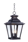 Maxim 1139 Bronze Knoxville 3-LIGHT 11"W Outdoor Pendant With Clear Glass Shade. Fixed Price $282.60.