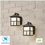 Hampton Bay Black Outdoor Integrated Led Wall Lantern Sconce (2-PACK). Fixed Price $40.79.