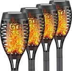 4PACK Led Solar Power Tiki Torch Flame Flickering Light Outdoor Garden Lawn Lamp. Fixed Price $13.99.