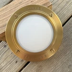 Hinkley Lighting 32704 Porte 7"W Led Flush Mount Bowl Ceiling - Brass. Fixed Price $99.00.