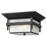 Hinkley Lighting Harbor Outdoor Flush Mount, Satin Black - 2573SK. Fixed Price $279.65.