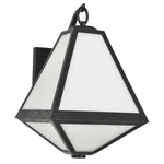 Crystorama B.p. Flynn For Glacier 2-LT Wall, Black/white Opal GLA-9722-OP-BC. Fixed Price $318.40.
