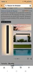 Xbuyee Modern Led Wall Sconce IP65 Black Indoor Outdoor 36" Color Temp. Fixed Price $30.59.