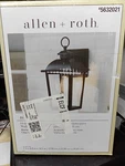 Roth + Allen 14 Inch Outdoor Latern Matte Black Clear Glass Sku 1500. Fixed Price $38.99.