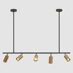 Bokt Black Gold 5 Led Track Lighting Kit Ceiling Mount Contemporary Adj.... Fixed Price $200.77.