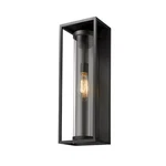 Z-lite Dunbroch 1 Light 24.25" Outdoor Wall Sconce, Black, Clear 584B-BK. Fixed Price $246.50.