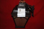 Outdoor Hanging Lantern Fixture Medici Bronze Finish Solid Brass Display Model. Fixed Price $99.00.