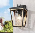 Lnc Modern Outdoor Hardwired Wall Lantern Sconce Black Gold FU2QBVLWS509779. Fixed Price $46.40.