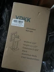 Vdkk 0433-WD Black Dusk To Down Waterproof Aluminum Body Led Outdoor Wall Light. Fixed Price $65.00.